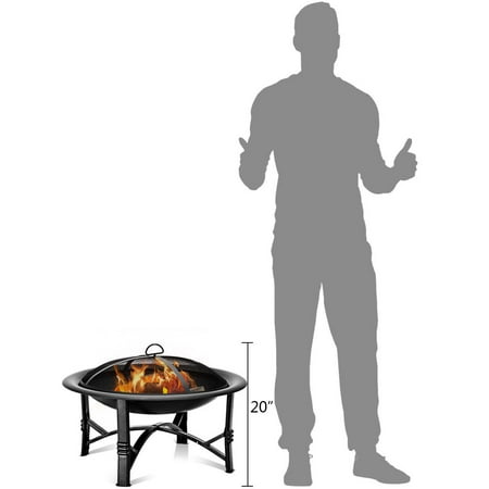 30 Outdoor Fire Pit Bbq Portable Camping Firepit Heater Patio