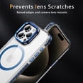 thumbnail image 6 of ELEHOLD for iPhone 16 Pro Case,Magnetic Compatible with Mag Safe Accessory Slim Thin Kickstand Shockproof Transparent Bumper Cover Non-Yellowing Shock-Absorbent Case for iPhone 16 Pro,Blue, 6 of 8