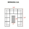 thumbnail image 3 of Bermuda 11 Piece Outdoor Wicker Patio Furniture Set 11a, 3 of 7