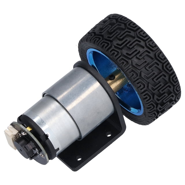 Encoder Motor Kit, 6mm Shaft Smart Car Motors High Torsion Controller with Mounting Bracket for Robot Model for DIY Engine Toy