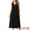 Black, variant on DARING DIVA Ruffle Sleeveless V Neck Pleated Flowy Maxi Dress S Blue