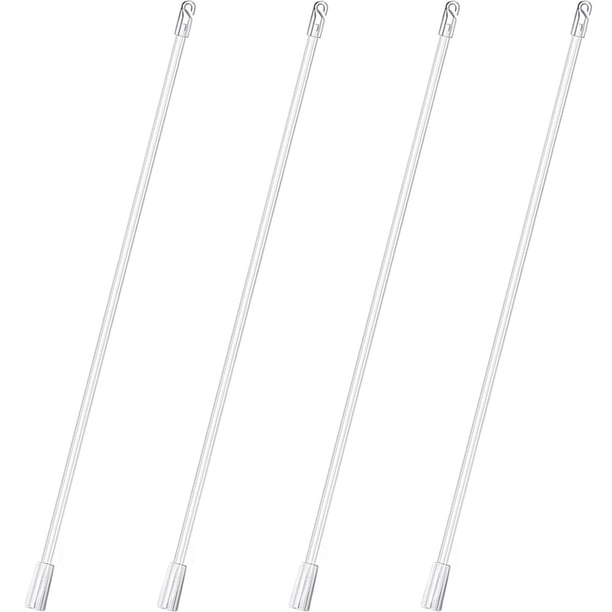 EeaseMX 4 piezas de repuesto para persianas verticales, varillas largas para persianas verticales, varillas verticales para cortinas.
