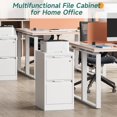 thumbnail image 4 of 2 Drawer File Cabinet with Lock, Small Filing Cabinets for Home Office,17.8" D Metal File Cabinet for Under Desk, Vertical White File Cabinets for Legal/Letter Size File, Easy Assembly, 4 of 18