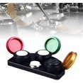 LYUWatch Repair Oil Cup Stand with Red Inner Glass Tool, Metal and