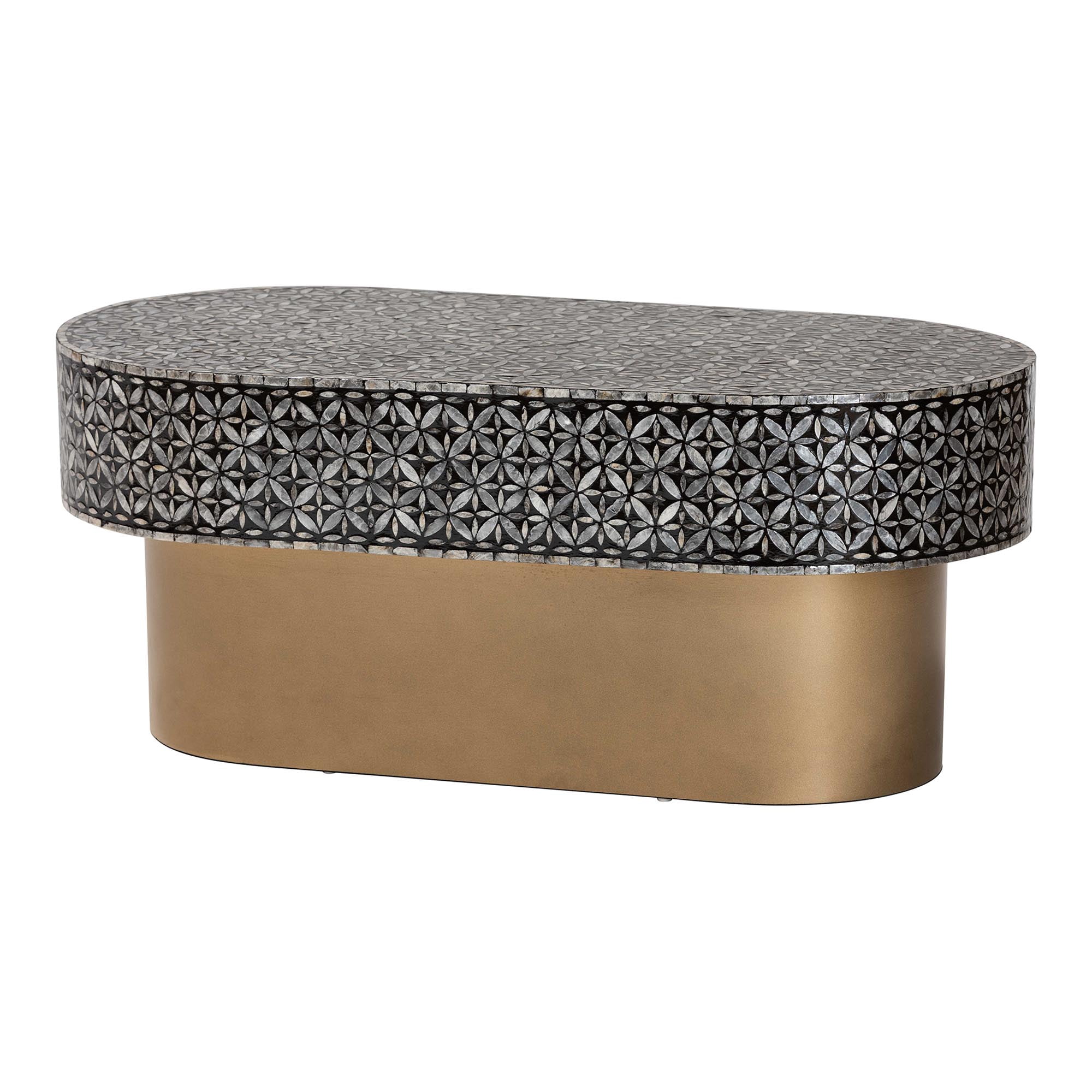 bali & pari Emery Coastal Coffee Table, Black