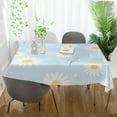 thumbnail image 5 of Coolnut Outdoor & Indoor Rectangle Tablecloth,Beautiful Little Daisies Dinner Table Cover for Patio, Picnic, Holiday Party 60x90In, 5 of 7
