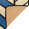thumbnail image 3 of Yayeee Area Rugs for Living Room 5.2'x4' Non Slip Washable Bedroom Floor Carpet, Blue Geometric, 3 of 5