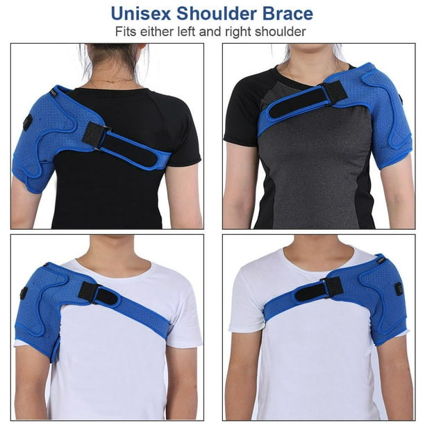 Qiilu Heated Shoulder Support Brace, USB Electric Rechargeable