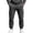Dark Gray, variant on Men Cargo Sweatpants Thick Fleece Lined Jogger Trousers Loose Baggy Casual Long Pants Elastic Drawstring Cuffed Pants for Workout Street Daily Wear