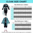 thumbnail image 4 of Forfamy Kamado Tanjiro Cosplay Tanjiro Kimono Costume Anime Outfit Men Women with Earring for Halloween, 4 of 6