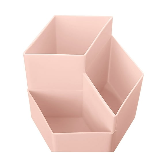 Dainzusyful Organiseur de Bureau Outils Porte-Stylo Rotatif 360° Porte-Stylo 3 Compartiments Rangement Fournitures de Bureau Arrangement de Bureau Mignon Pot à Crayon pour Maison Bureau Accessoires pour Enfants