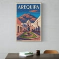 thumbnail image 6 of Classic Vintage Travel Poster of Arequipa Peru with Courtyard And Colonial Flair Print Poster, 6 of 8