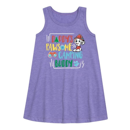 

Paw Patrol - Daddy s Pawsome Camping Buddy - Toddler And Youth Girls Fleece Dress
