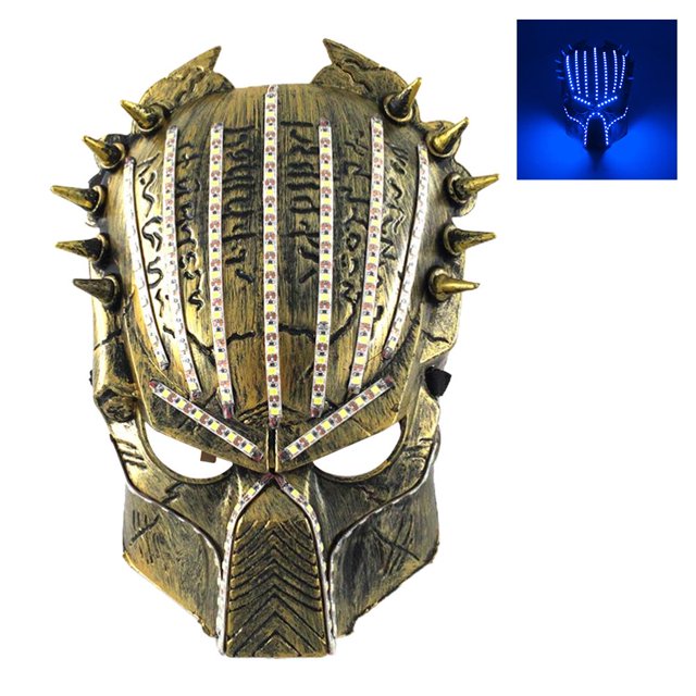 Cara De Halloween Led Horror Scary Evil Full Head Face Cover Para Accesorios De Cosplay Eigraketly HA040860-01