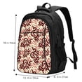 thumbnail image 4 of Yiaed Snake Print Laptop Backpack,Business Travel Durable Laptops Backpack with USB Charging Port,Water Resistant College Computer Bag, 4 of 5