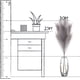 thumbnail image 2 of Paquete de 9 decoraciones de hierba de pampa sintética, 45 cm de alto, flores de hierba de pampa falsa, plantas grandes de ramitas de pampa sintética para relleno de florero de piso, decoraciones, 2 of 5