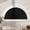 Black-blackout, variant on Arch Window Shades Half Circle Cordless No Drill Light Filtering Cellular Honeycomb Fabric No Tools Blinds Easy Install Blue 24" W x 12" H (1 PCS)