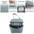 thumbnail image 4 of Unique Bargains Cosmetic Bag Travel Makeup Bag Cosmetic Brush Organizer Storage Bag for Women Gray 4.72"x2.36"x4.33", 4 of 7