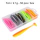 thumbnail image 5 of 50x T Tail Soft Lure Cebo de pesca artificial Tackle para agua dulce 5cm 1g Ndcxsfigh Para Estrenar, 5 of 7