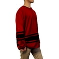 thumbnail image 2 of Lappel Men's Hockey Jersey College Sports Team Uniforms Size up to 3XL Long Sleeve Athletic Sports Shirts Made in USA, 2 of 4