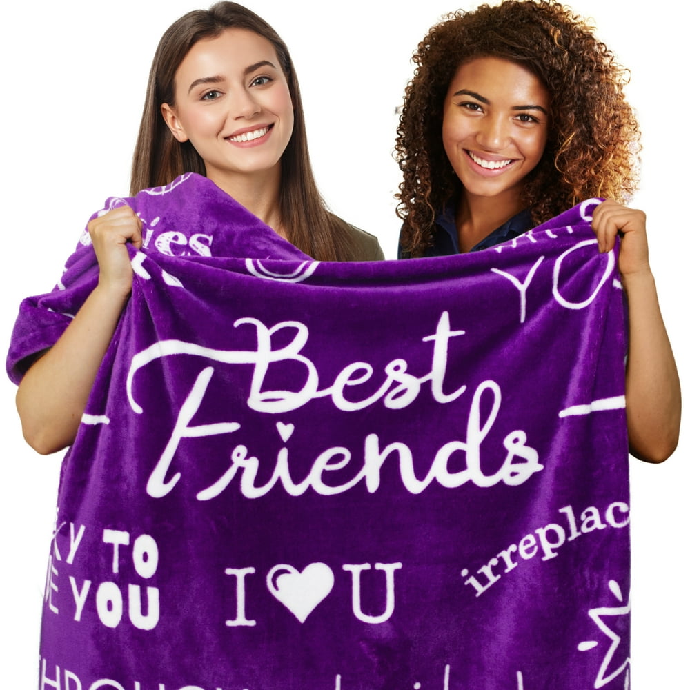 Best Friend Blanket - Super Soft Fleece Throw | Best Friend Birthday or