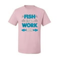 thumbnail image 2 of Wild Bobby, Fish More Work Less Pro Fishermen, Fishing, Men Graphic Tee, Light Pink, XX-Large, 2 of 4