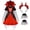 Red, variant on Joyfy Vampire Costume Set for Girls,Halloween Costumes for Girls Halloween Dress Up Party Cosplay 8-10 yrs