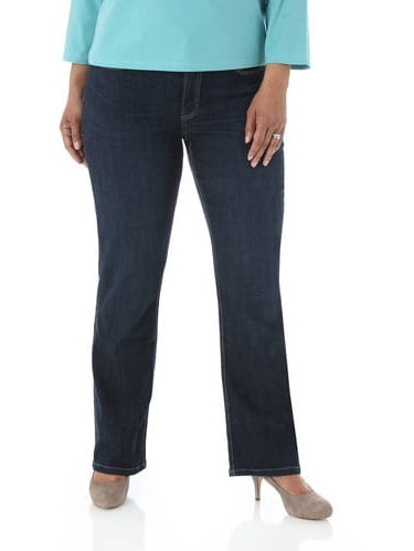 Women's Plus-Size Slender Stretch Slimming Bootcut Jeans, Available in ...