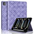 thumbnail image 6 of Elastic Band PU Leather Case for iPad Pro 11" 2024 M4 5th Geneartion with Pencil Holder, Smart Folio Cover Adjustable Stand - Auto Wake/Sleep and Multiple View Angles, Purple, 6 of 8