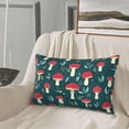 thumbnail image 5 of Sikiie Amanita Mushroom Print Plush Pillow Cover, Wrinkle-proof and Stain-resistant Pillow Protector without Pillow Core, Home Decoration-14"x20", 5 of 6