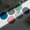 thumbnail image 6 of 2 Pack Creative Acrylic Coasters Round Checkerboard Abstract Cup Mat Pad Mosaic Absorbent Coasters for Drinks Tabletop Protection for Table Bar Desk Home Decor Housewarming Gift, 6 of 8