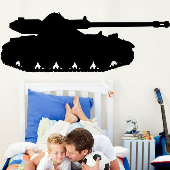 Wallhogs Haynes Military Tank II Silhouette Cutout Wall Decal