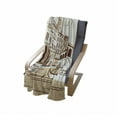 thumbnail image 4 of Venice Soft Flannel Fleece Blanket, Stencil Art Display of Tranquil Venetian Landscape Bridge Buildings and Gondola, Cozy Plush for Indoor and Outdoor Use, 50" x 60", Burgundy Cream, by Ambesonne, 4 of 6