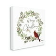 thumbnail image 4 of Stupell Industries Merry Christmas Cardinal Holiday Painting Gallery Wrapped Canvas Print Wall Art, 36 x 36, 4 of 8