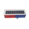 thumbnail image 2 of Luces estroboscópicas de seguridad vial LED rojas y azules para construcción de carreteras, destello integrado mediano, señal de advertencia alimentada por energía solar, 2 of 8