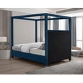thumbnail image 6 of Meridian Furniture Emerson Navy Linen Textured Fabric Full Bed, 6 of 9
