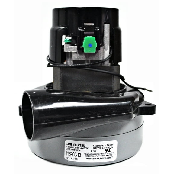 Ametek Lamb 5.7 Inch 120 Volt 2 Stage B/B Tangential Bypass Motor 166905-13