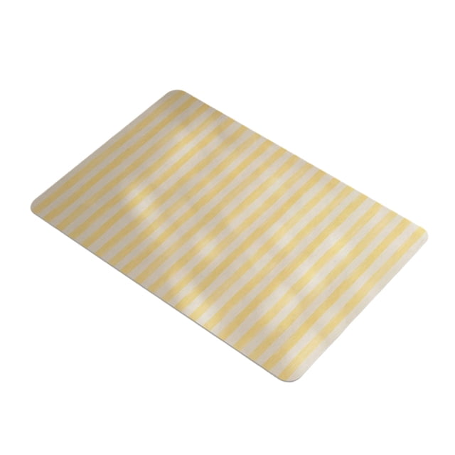 Diatomaceous Earth Bathroom Mat 60 cm x 40 cm Striped Pattern Polyester Quick Drying Stain Resistant Wear Resistant Non Slip