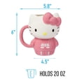 thumbnail image 3 of Sanrio Hello Kitty Pink Skeleton Costume 20 Ounce 3D Sculpted Ceramic Mug, 3 of 7