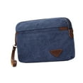 thumbnail image 3 of Cartera de mano ligera para hombre con cierre de cremallera, tarjetero, moderna cartera Azul, 3 of 8