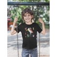 thumbnail image 2 of Funny Kids Heron Drawing T-Shirt Toddler -Image by Shutterstock,  4 Toddler, 2 of 4