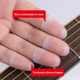 thumbnail image 5 of UDIYO 4Pcs Ultra-thin Left Hand Guitar Fingertip Protector Silicone Finger Guard Cover, 5 of 7