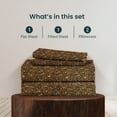 thumbnail image 4 of 400 Thread Count 100% Egyptian Cotton 4-Piece Bed Sheet Set (1 Flat, 1 Fitted Sheet, 2 Pillow Covers) 18 Inches Deep Pocket Size Full-XL Leopard Print, 4 of 6