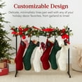 thumbnail image 6 of Best Choice Products 3ft Christmas Stocking Stand, Hanging Holiday Decor Display w/ Name Tags, Chalk Marker - Black, 6 of 8
