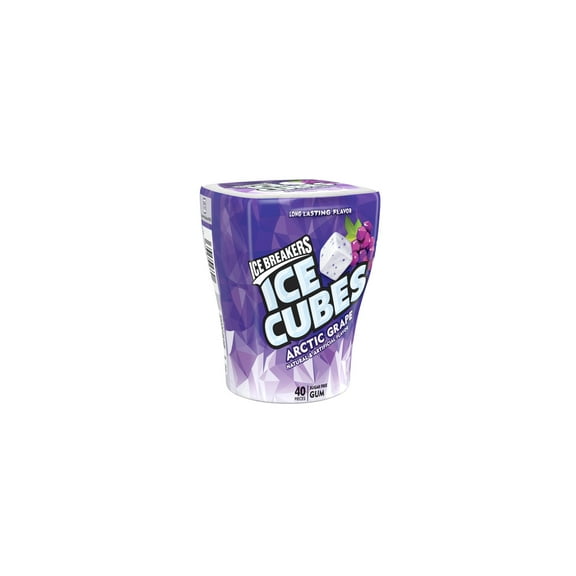 Ice Breakers Ice Cubes Artic Grape Sugar-Free Gum (Pack of 3)