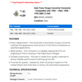 thumbnail image 2 of Auto Trans Torque Converter Connector - Compatible with 1985 - 1986, 1988 - 1992 GMC C1500 1989 1990 1991, 2 of 2