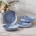 thumbnail image 4 of Vesteel Pasta Bowl Set of 4, 22oz Stoneware Salad Pasta Serving Bowls for Soup Dinner Cereal, Microwave & Dishwasher Safe, Grayish Blue, 4 of 8