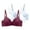 Wine, variant on yillto 3 Pack Womens Plus Size Bras Push up Comfy Supportive Full Coverage Bralettes Breathable Bra