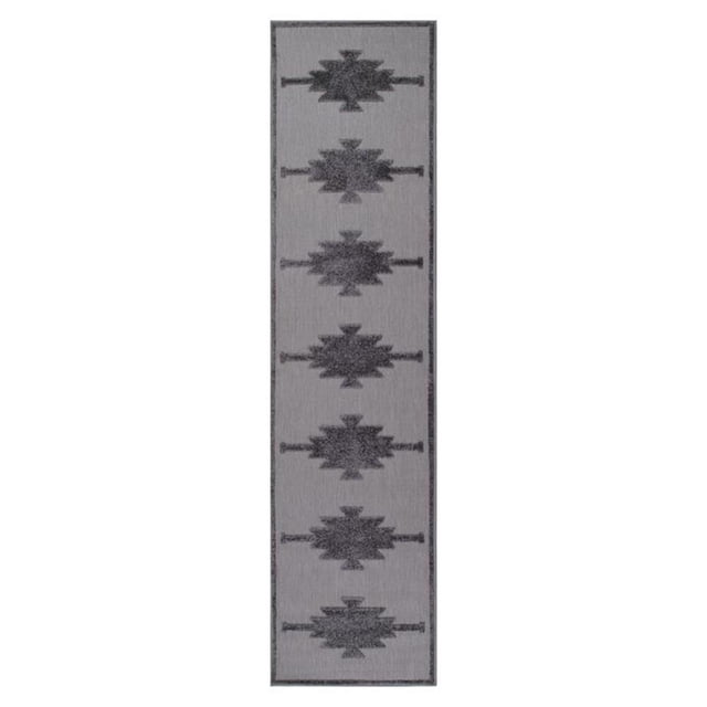 Leick Home 596643 Tegan Southwestern Indoor Outdoor Area Rug Runner 2'x8'