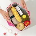 thumbnail image 3 of Clearance Lunch Bag under $5,Portable Lunch Bag Thickened Aluminum Film Water Thermal Leak Proof Lunch Lunch Insulation Bag, 3 of 8